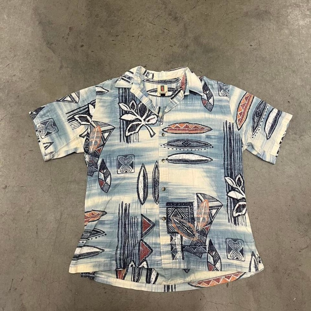 Vintage Tori Richard aop hawiaan summer button up‎ shirt